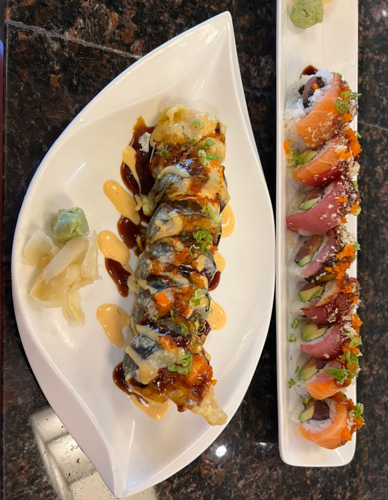 Sushi Bistro offers a wide variety of specialty rolls.