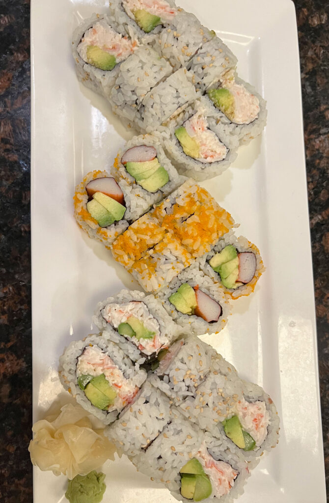 California Rolls Crab Rolls and more